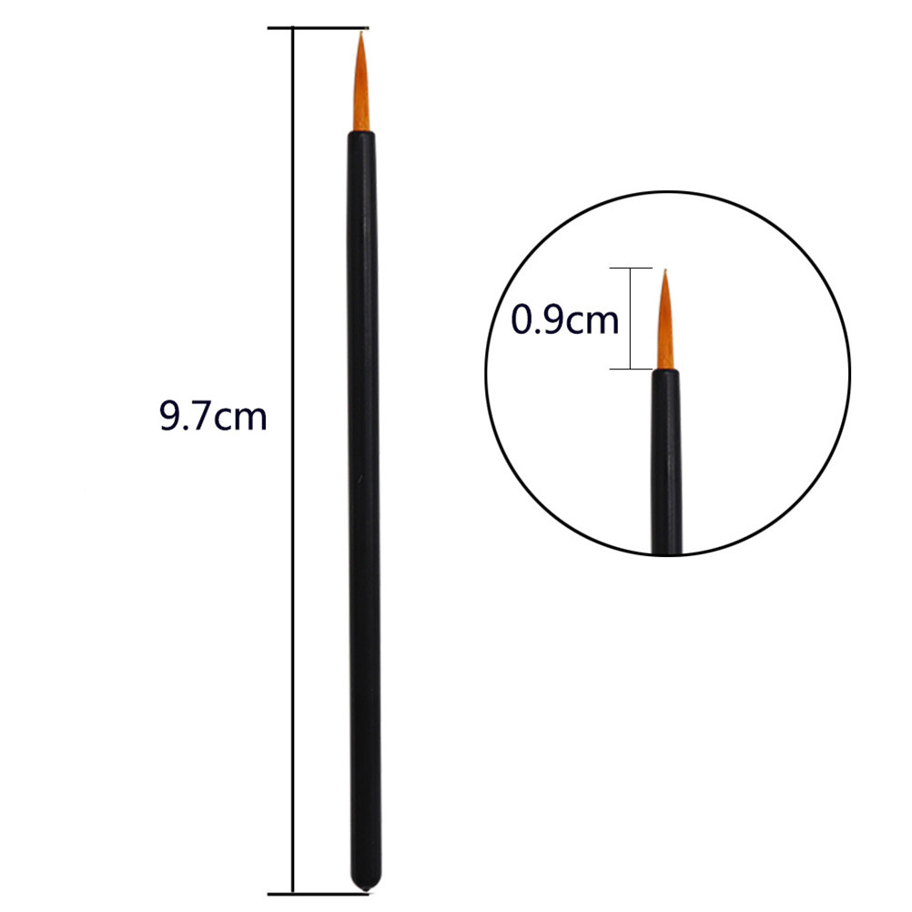 Makeup Brush Set - 100Pcs Disposable Eyeliner Brushes Thin Tip