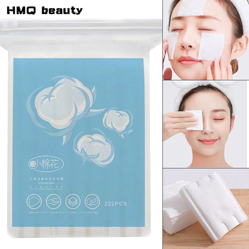 Beauty Makeup Remover - 220pcs/bag Disposable Double-sided Makeup Cottons Makeup