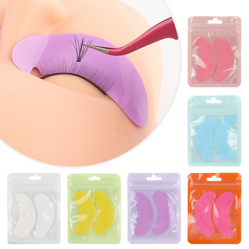 Beauty - Makeup - Eyes - 1/5 Pair Reusable Silicone Eyelash Pad
