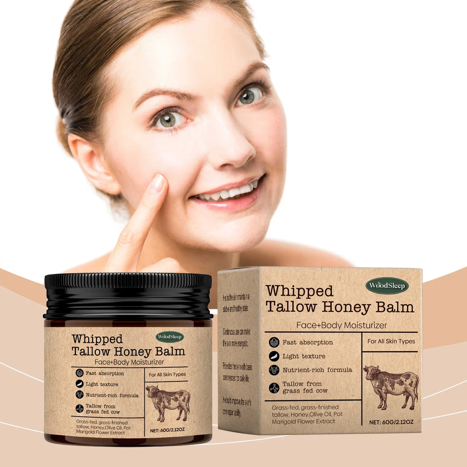 Anti-Aging Face Cream - WoodSleep ​Beef Tallow Paste Deeply Moisturizer