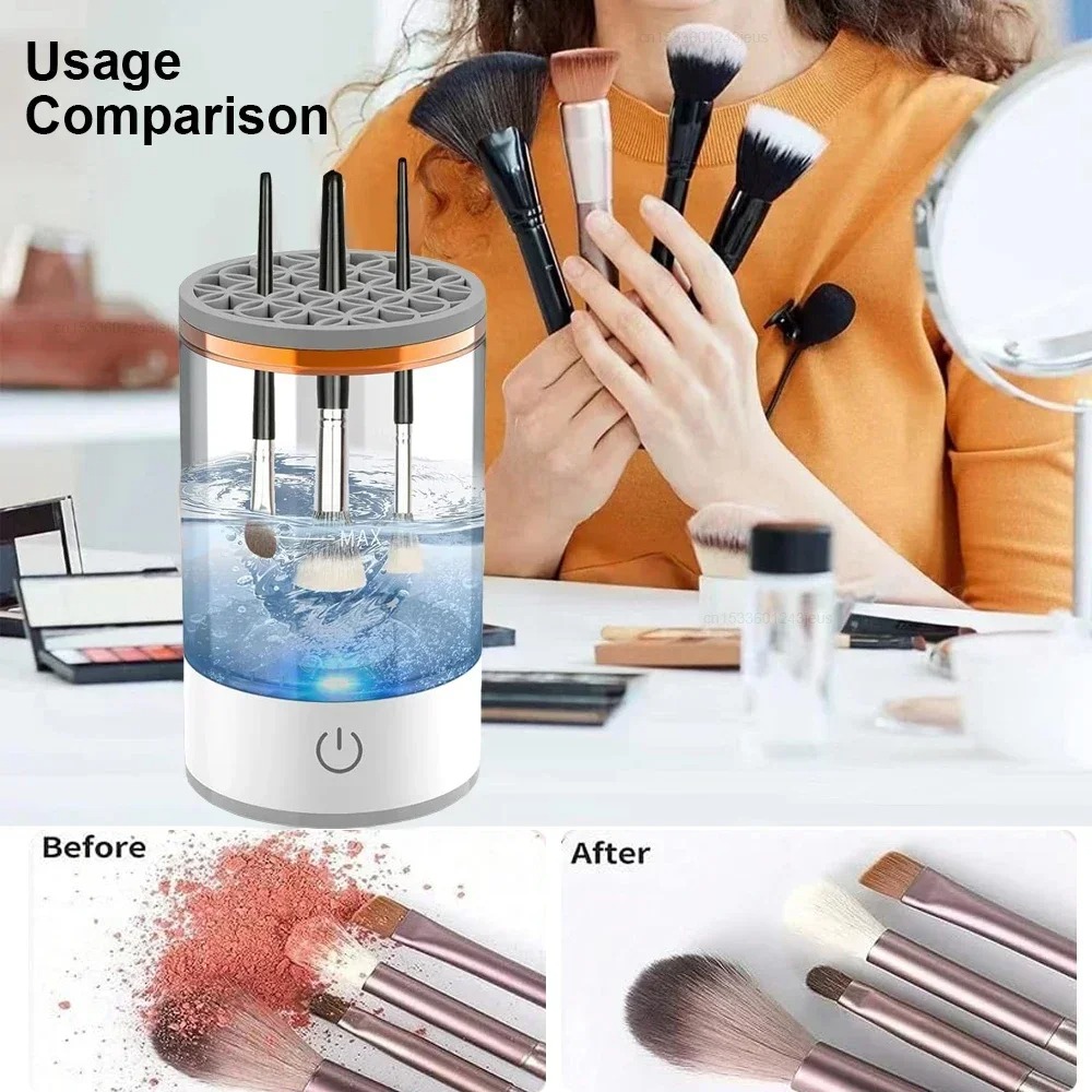 Makeup Brush Set - Portable USB Plug Electric Makeup Brush