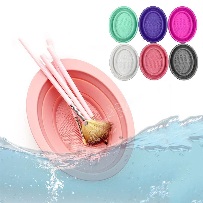 Beauty Makeup Brushes - Soft Silicone Makeup Brush Cleaner Folding