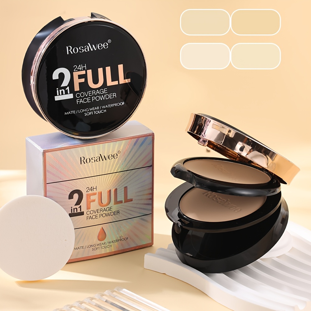 Concealer Full Coverage - 24H Full Coverage Matte Face Powder,