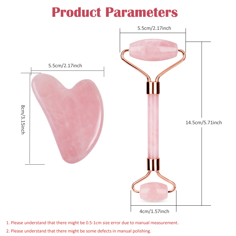 Natural Rose Quartz Jade Rolle - огляд і ціна Jade Roller Gua Sha