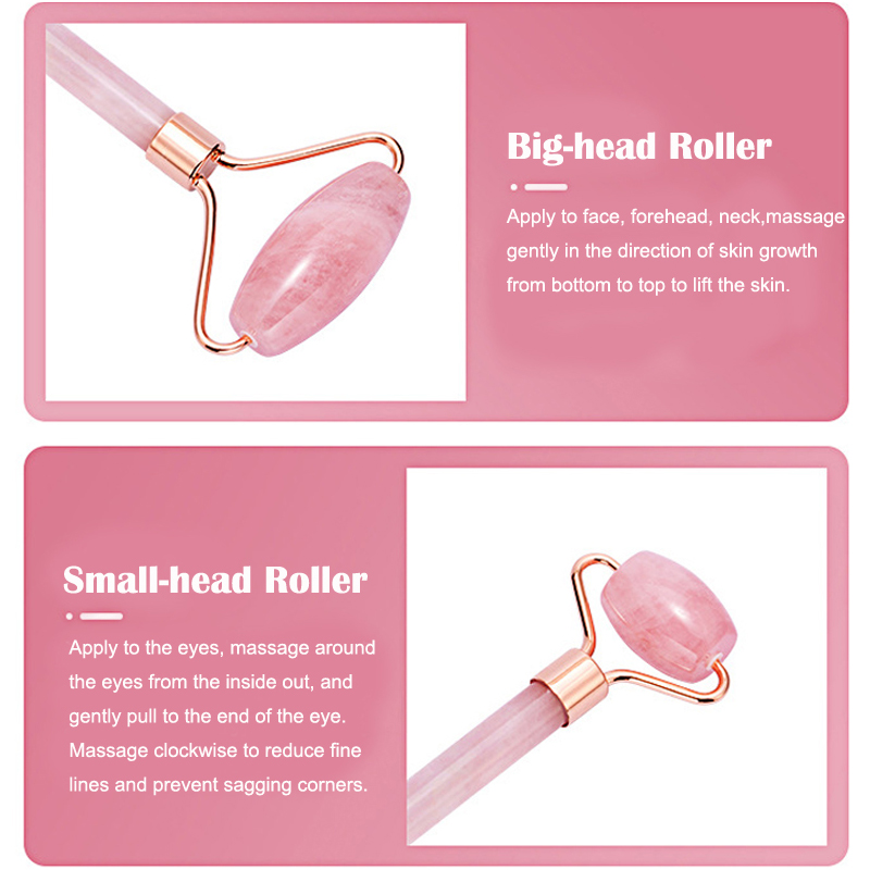 Natural Rose Quartz Jade Rolle - огляд і ціна Jade Roller Gua Sha