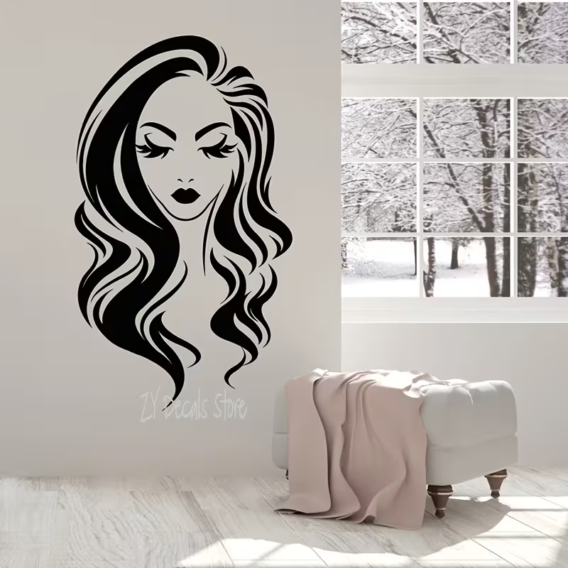 Beauty Salon Wall Decal Long H - огляд і ціна Beauty Makeup Wallpaper