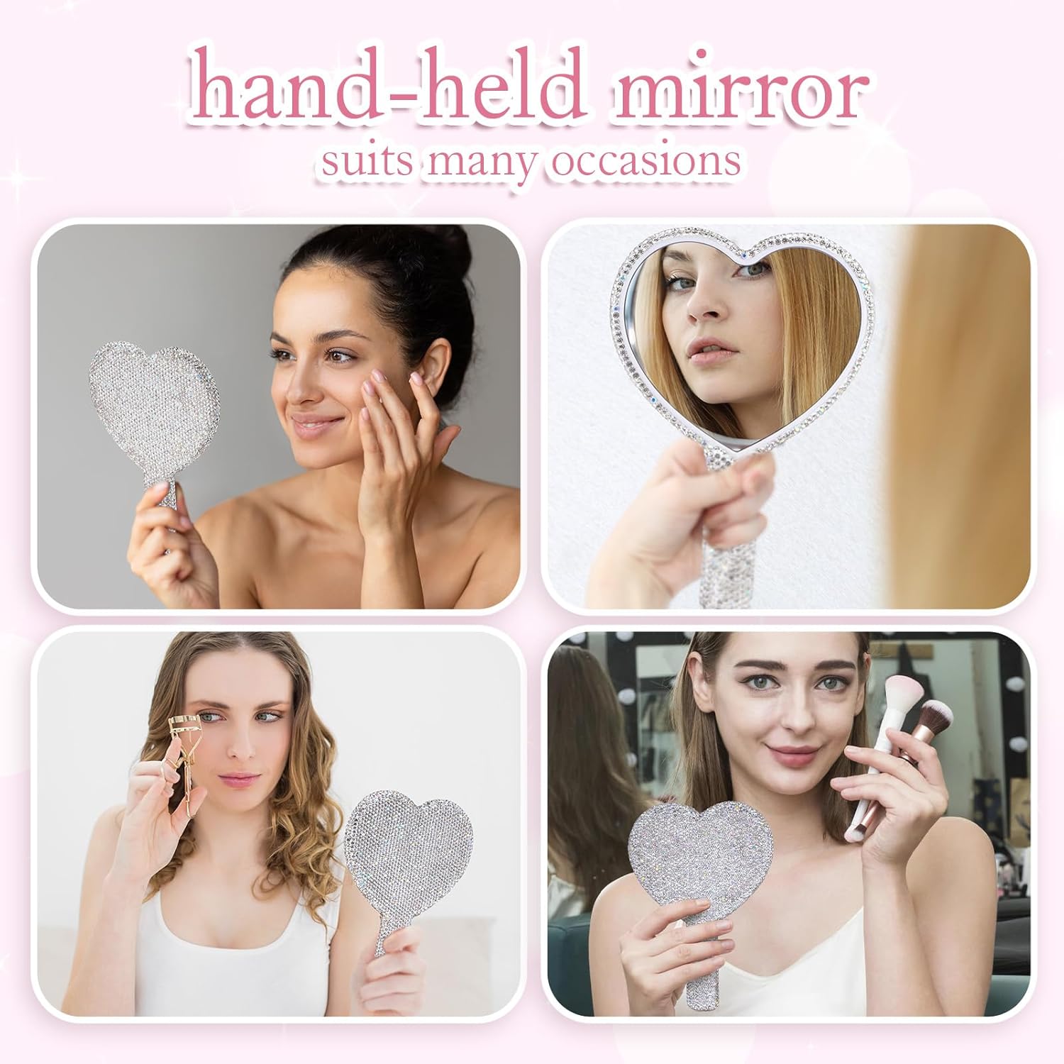 Diamond Handheld Makeup Mirror - огляд і ціна Beauty Love Makeup