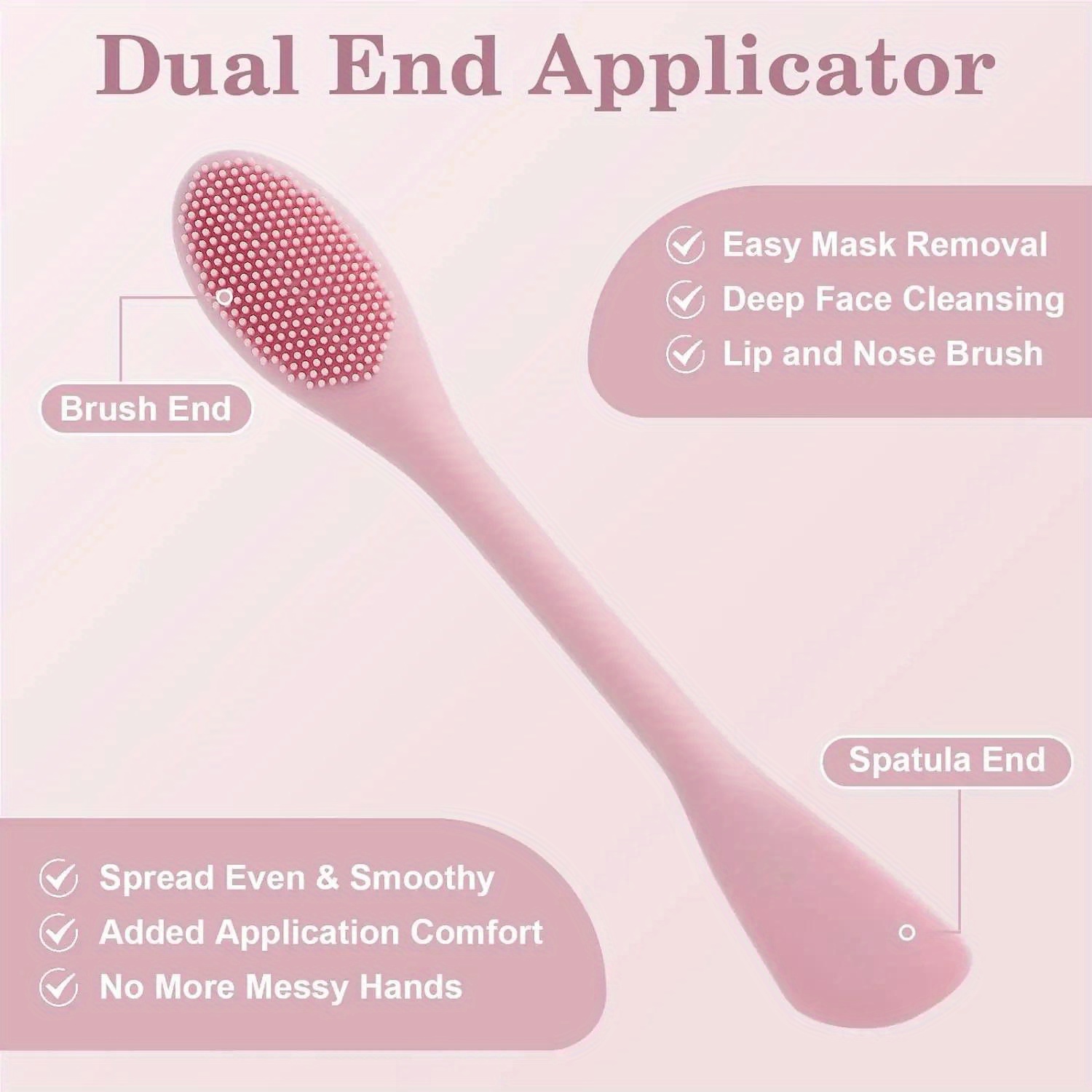Double Head Facial Mask Brush  - огляд і ціна Makeup Beauty Ro