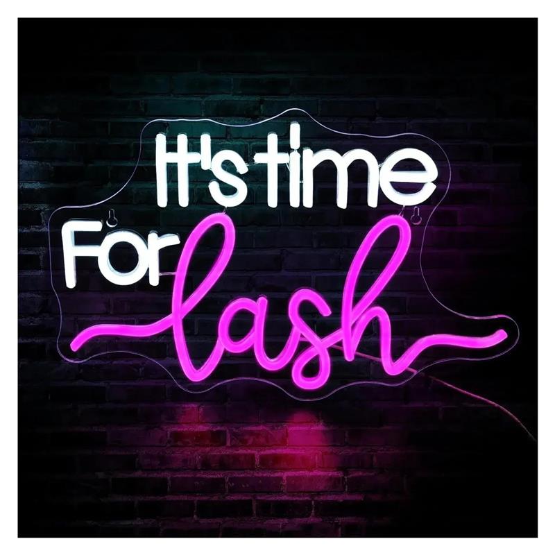 It's Time For Lash Neon Sign F - огляд і ціна Beauty Makeup Wallpaper