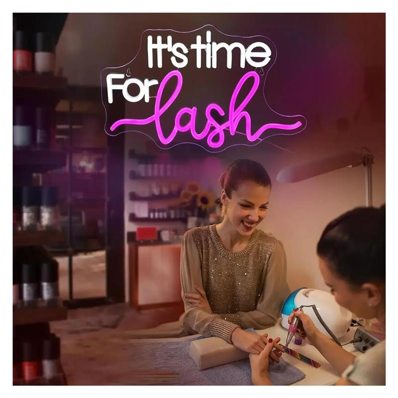 It's Time For Lash Neon Sign F - огляд і ціна Beauty Makeup Wallpaper
