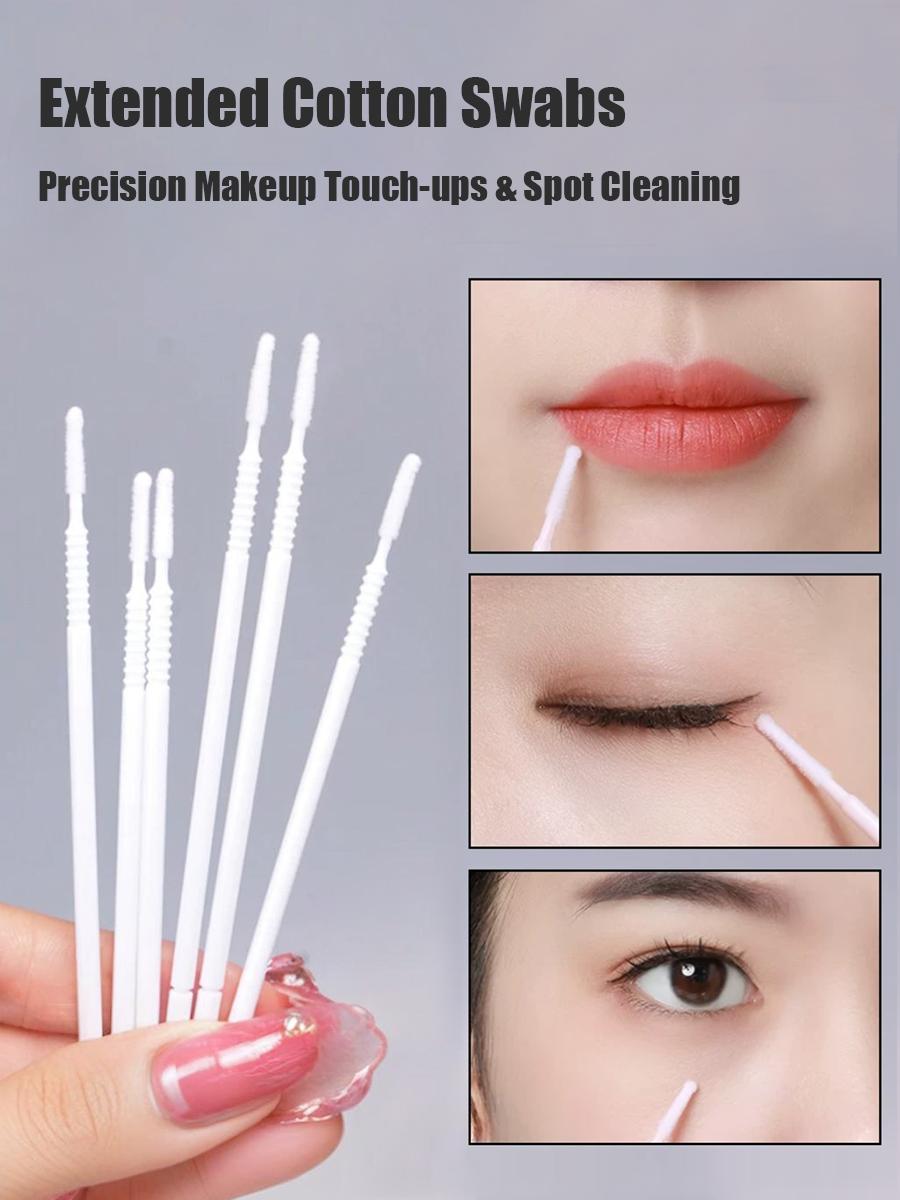 Disposable Long Cotton Swabs E - огляд і ціна Beauty Makeup Remover