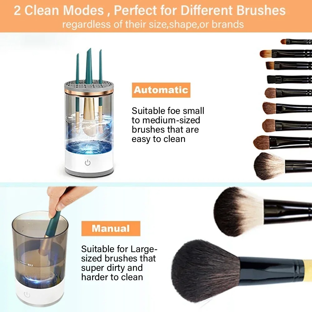Automatic Electric Makeup Brus - огляд і ціна Makeup Brush Set