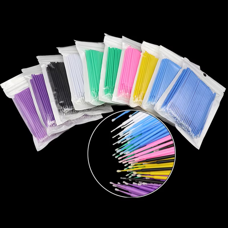 100Pcs Eyelash Cleaning Brush  - огляд і ціна Beauty Makeup Remover