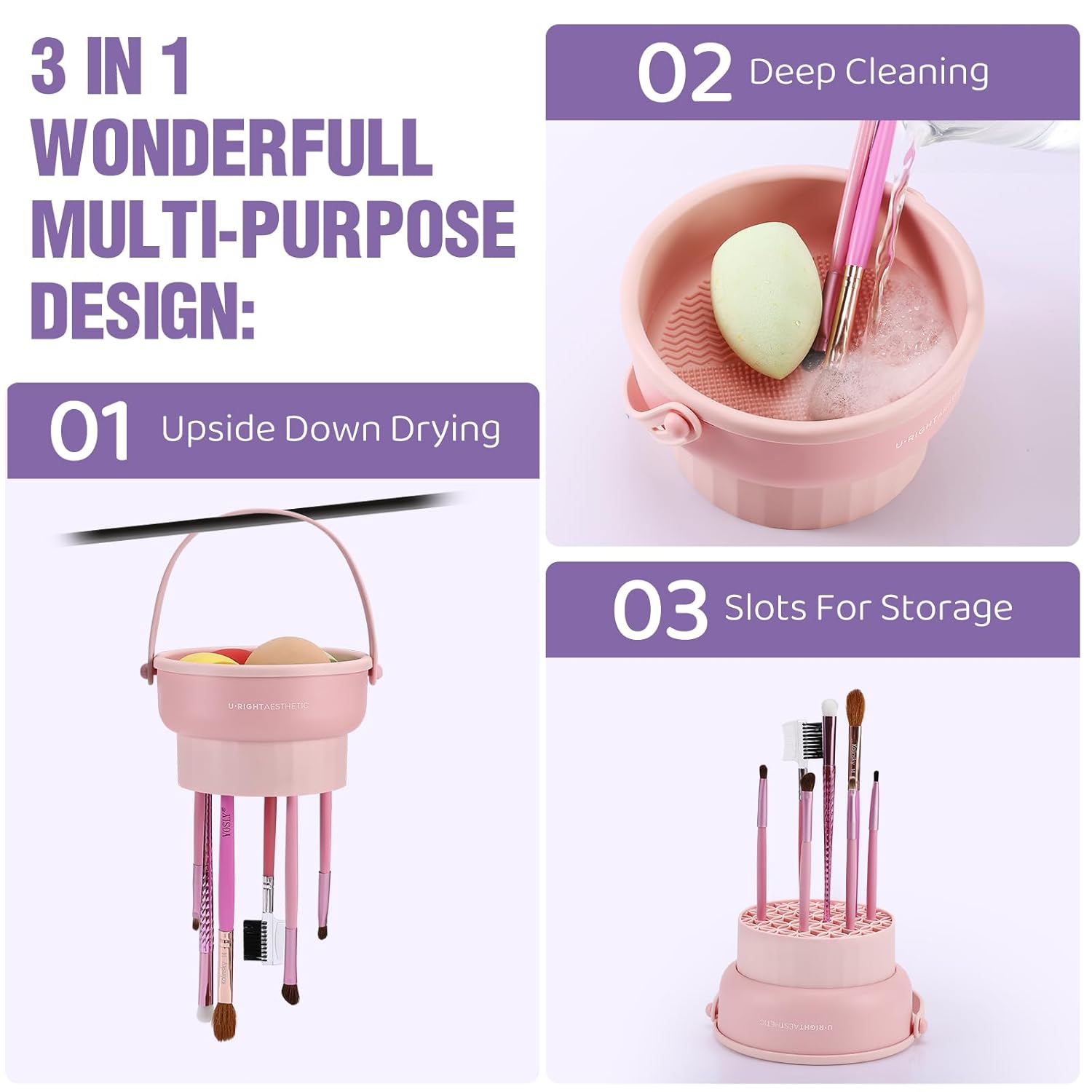 Makeup Brush Cleaning Bowl Bea - огляд і ціна Beauty Makeup Brushes