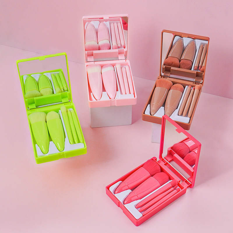 5pcs Mini Travel Makeup Brush  - огляд і ціна Makeup Brush Set