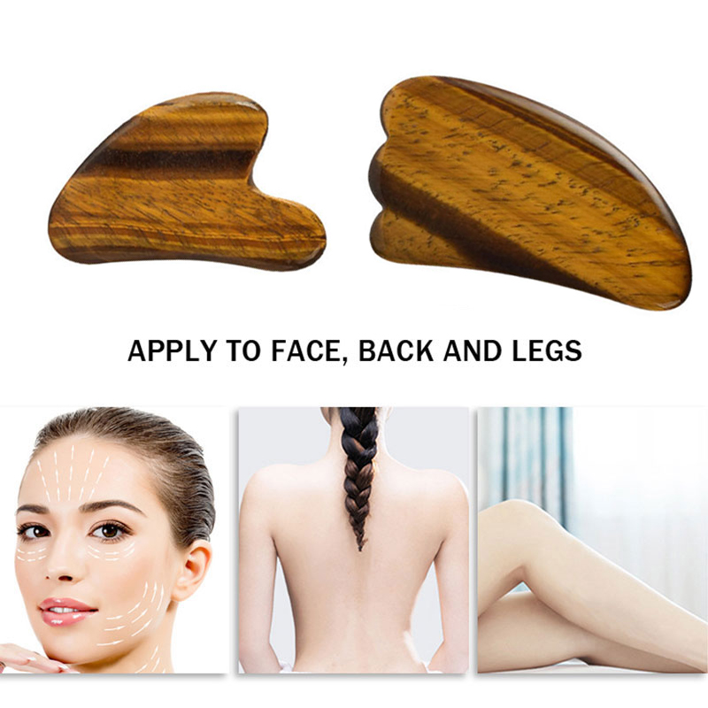Natural Tiger Eye Jade Roller  - огляд і ціна Jade Roller Gua Sha