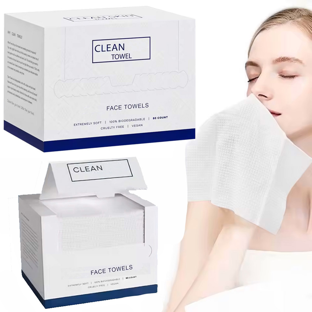 50Pcs/Box Disposable Face Towe - огляд і ціна Beauty Makeup Remover