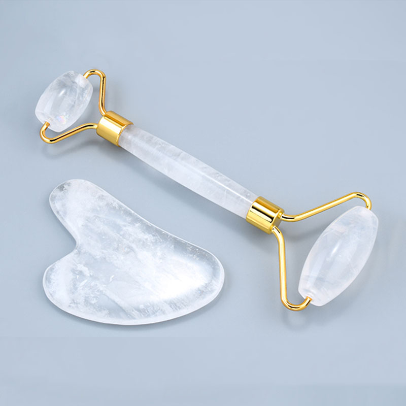 Natural White Crystal Face Mas - огляд і ціна Jade Roller Gua Sha