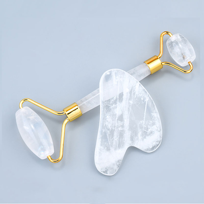 Natural White Crystal Face Mas - огляд і ціна Jade Roller Gua Sha