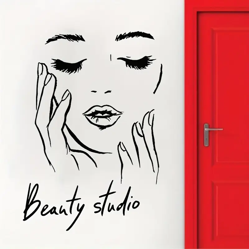 Wall Decal Featuring a Female  - огляд і ціна Beauty Makeup Wallpaper