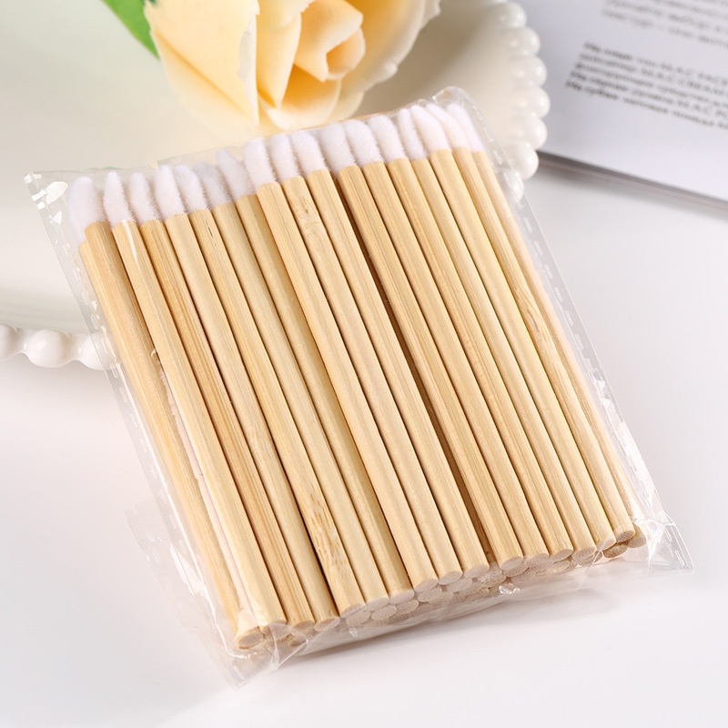 100Pcs Wooden Lipstick Applica - огляд і ціна Makeup Brush Set