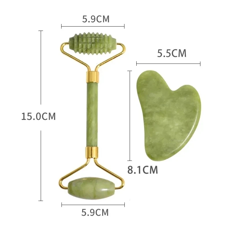 Natural Xiuyan Jade Facial Mas - огляд і ціна Jade Roller Gua Sha