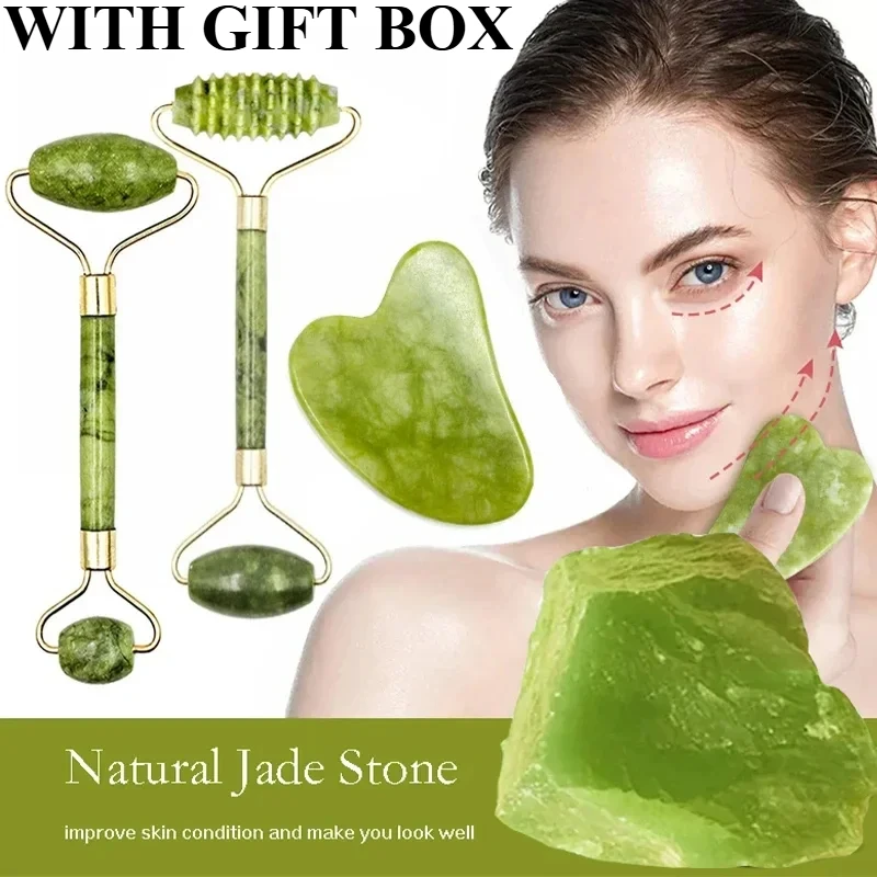 Natural Jade Roller Face Gua S - огляд і ціна Jade Roller Gua Sha