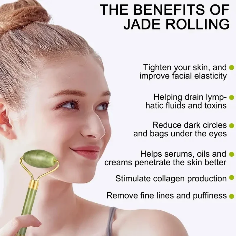 Natural Jade Roller Face Gua S - огляд і ціна Jade Roller Gua Sha